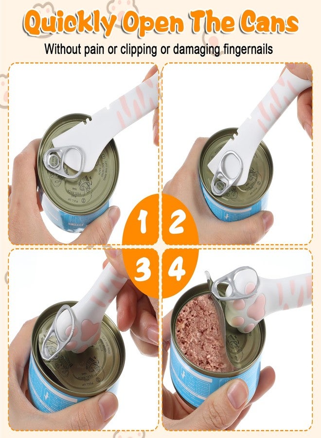 guduling 2 Pcs Cat Food Spatula,Cat Spoons for Wet Food,Cute Silicone Pet Can Opener with Cats Paw Handle,5.1 X 1.57 In Pet Spatula Scoop Mixing Spoons for Cats Dog Wet Dry Foods Pets Supplies - Image 3